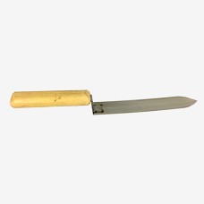 Нож 200мм угловой нержавеющий, деревянная ручка (узкий)