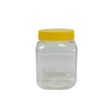 Банка пластиковая 0,450л. (Квадрат.)